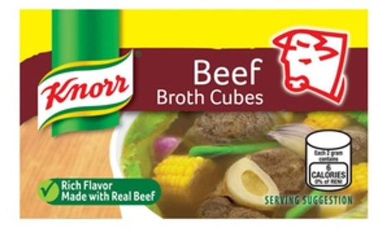 KNORR BEEF BROTH CUBES 60G